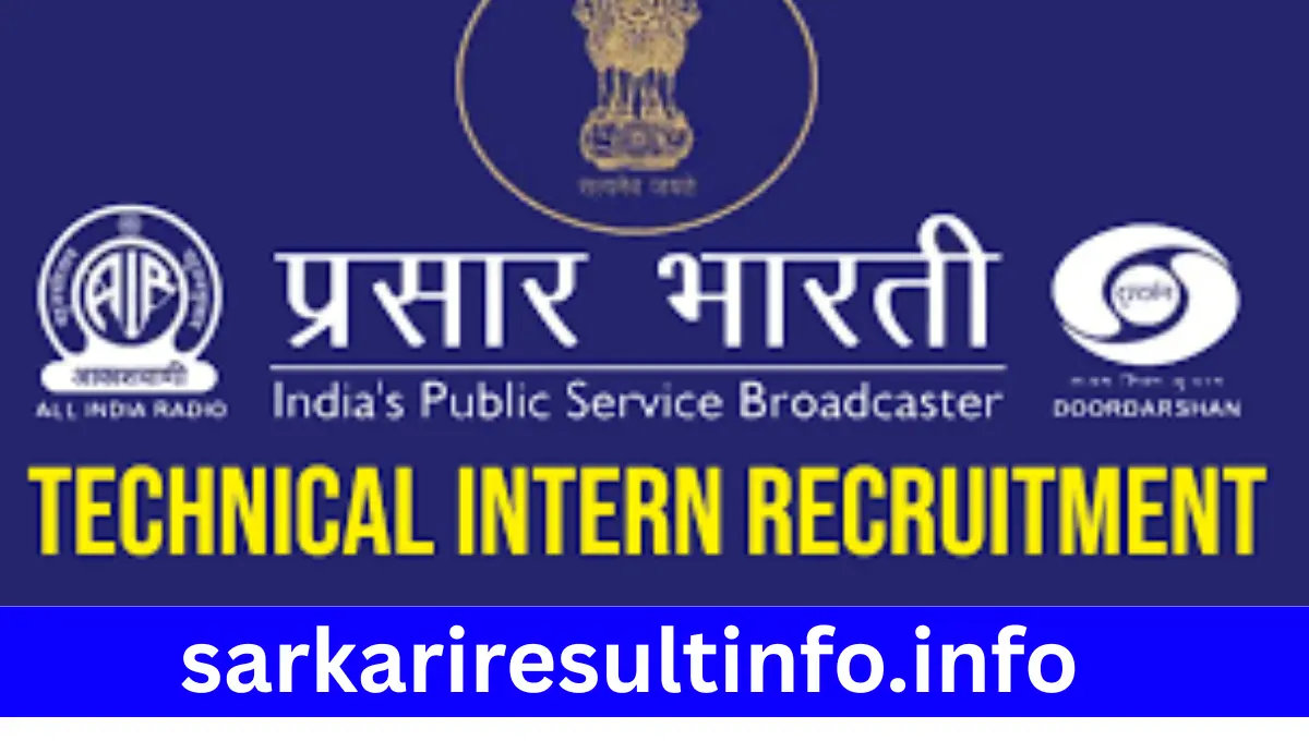 Prasar Bharati Recruitment 2025
